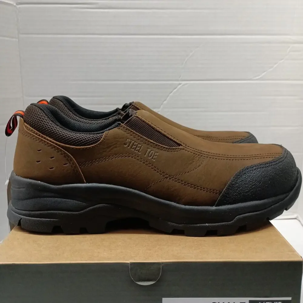 BRAHMA Work Boots Shoes Brown Steel‎ Toe Men's Size 8.5 W